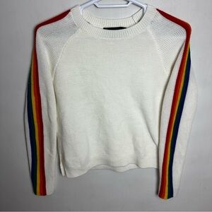 Vintage 90s NY & Co Rainbow Sweater Women's Size Small Pride Unisex